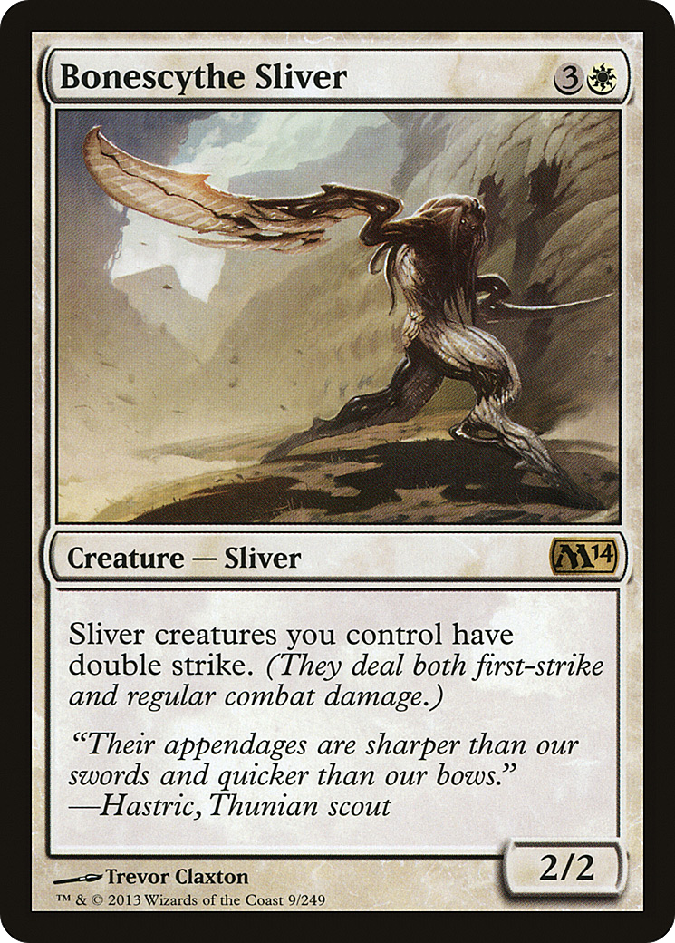 Image of Bonescythe Sliver (M14-009) - Magic 2014 Foil