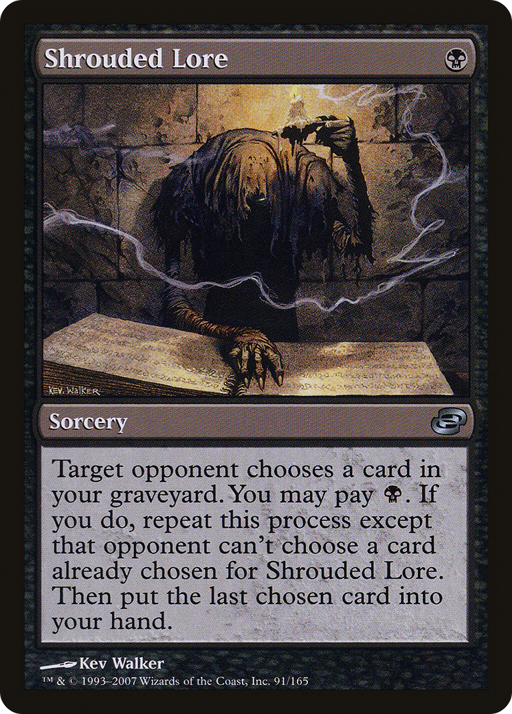 Image of Shrouded Lore (PLC-091) - Planar Chaos: (colorshifted) Foil