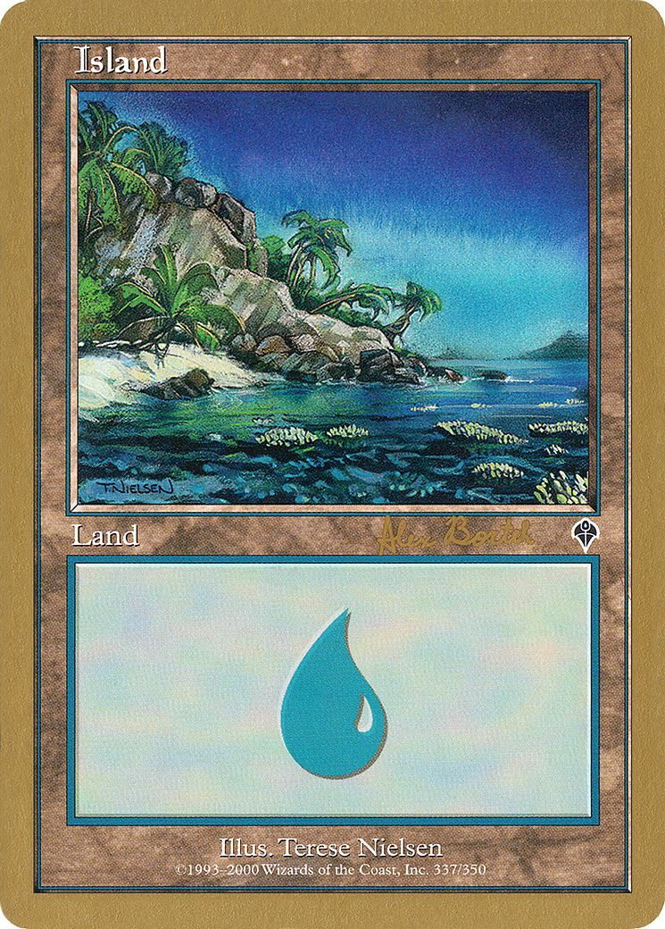 Image of Island (337) - 2001 Alex Borteh (INV) (WCD-) - World Championship Decks 2001