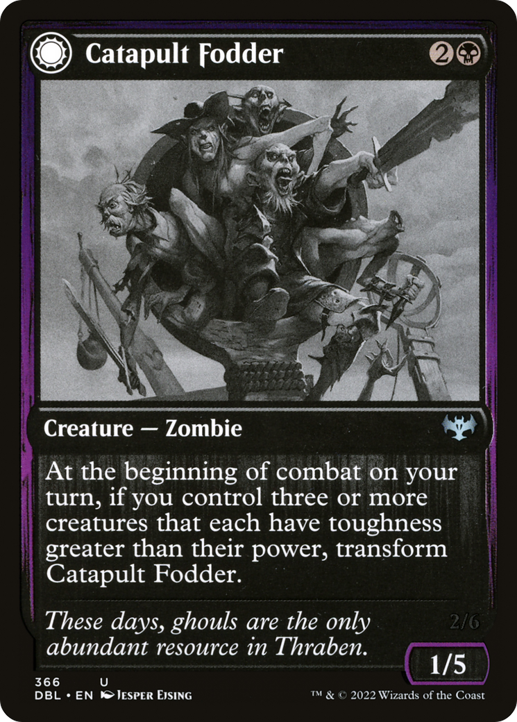 Image of Catapult Fodder (DBL-366) - Innistrad: Double Feature: (Double Faced Transform) Foil