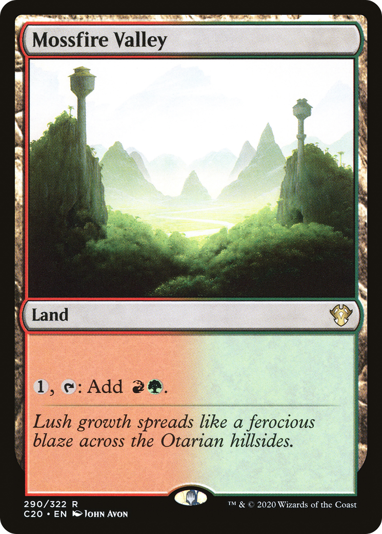 Image of Mossfire Valley (C20-290) - Commander 2020