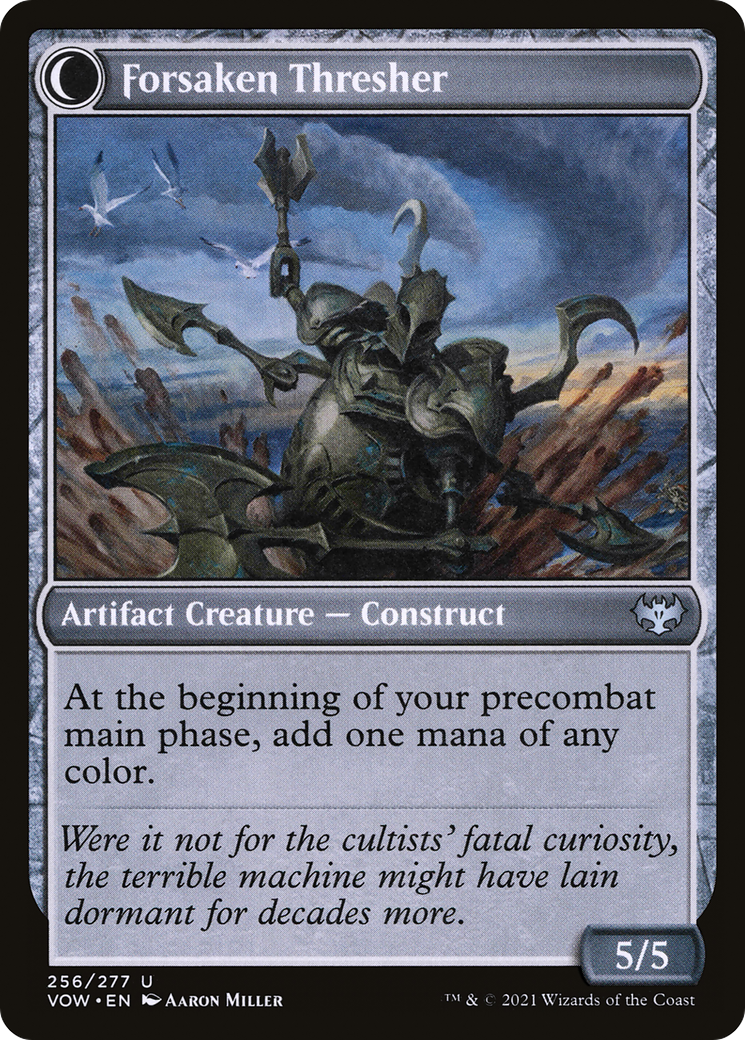 Image of Foreboding Statue (VOW-256) - Innistrad: Crimson Vow: (Double Faced Transform) Foil