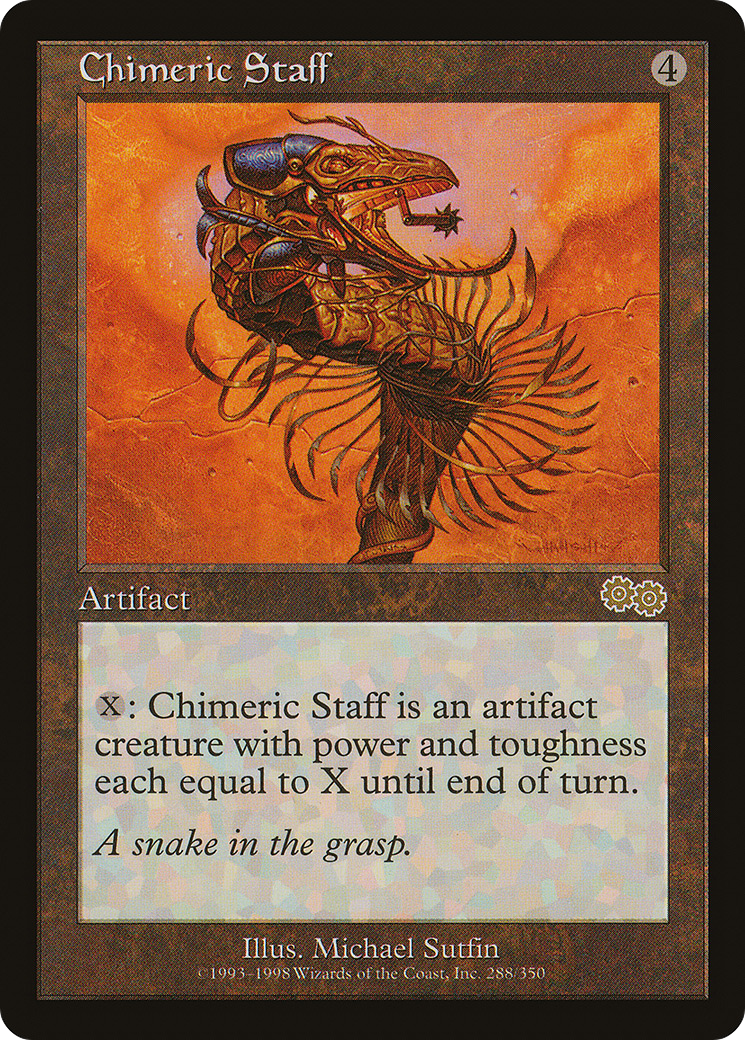 Image of Chimeric Staff (USG-288) - Urza's Saga