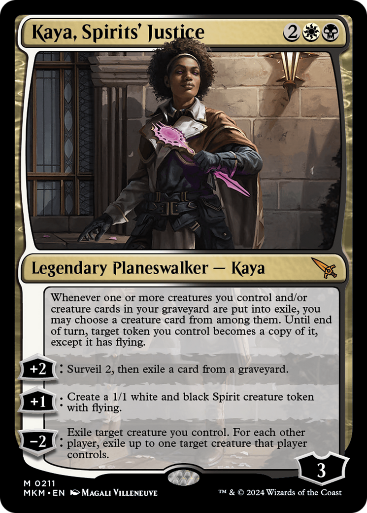 Image of Kaya, Spirits' Justice (MKM-211) - Murders at Karlov Manor Foil