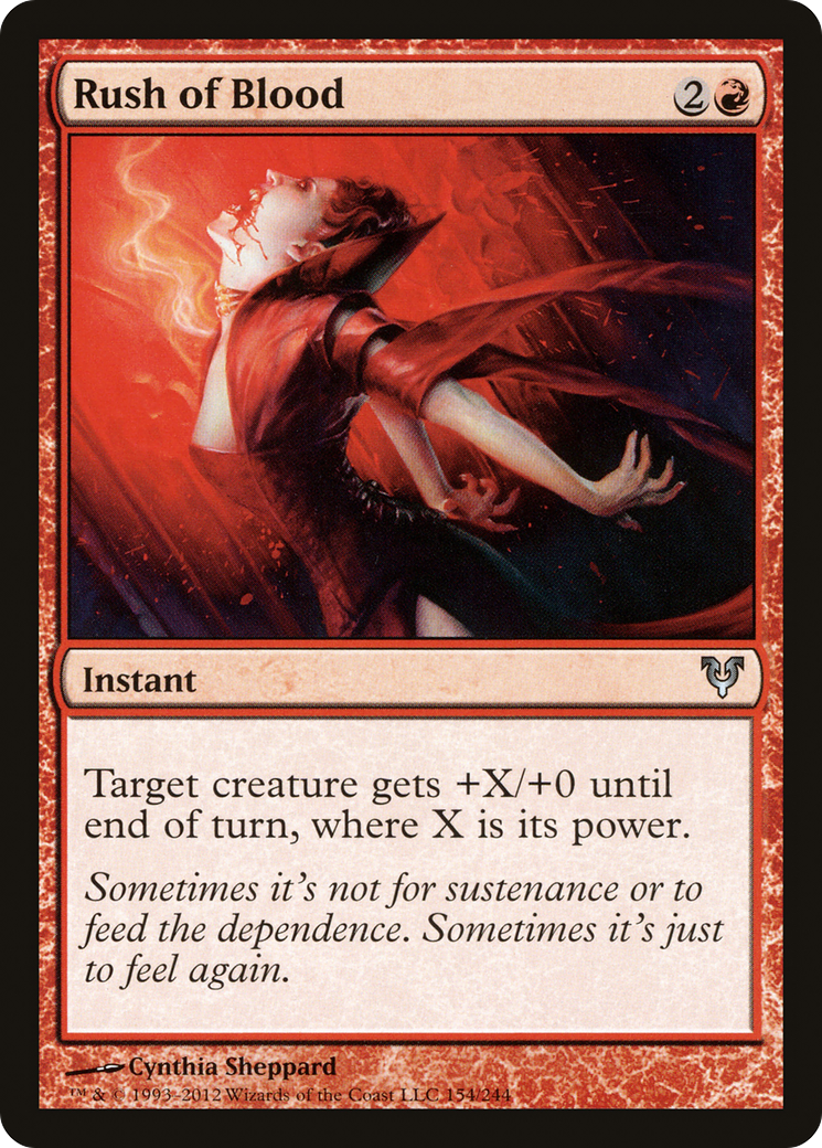 Image of Rush of Blood (AVR-154) - Avacyn Restored Foil