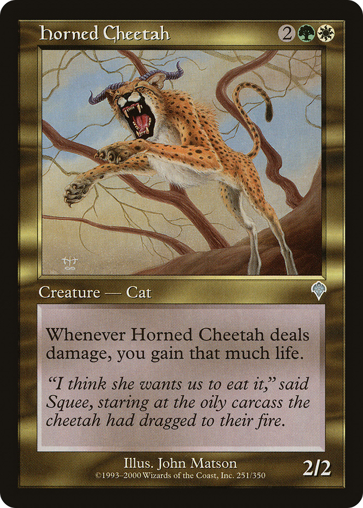 Image of Horned Cheetah (INV-251) - Invasion