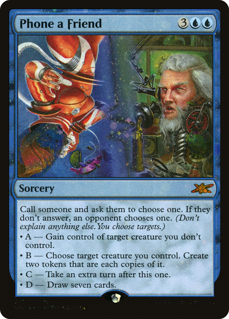 Image of Phone a Friend (Galaxy Foil) (UNF-341) - Unfinity Foil
