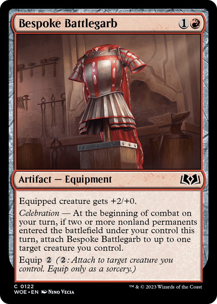 Image of Bespoke Battlegarb (WOE-122) - Wilds of Eldraine Foil