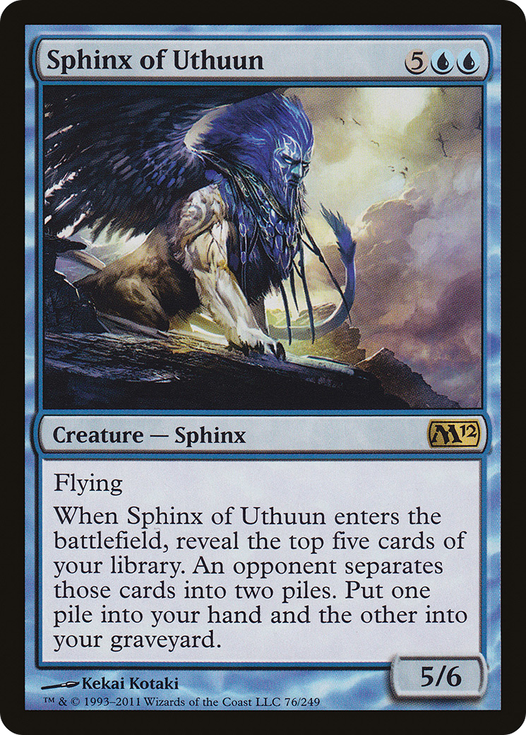 Image of Sphinx of Uthuun (M12-076) - Magic 2012 Foil