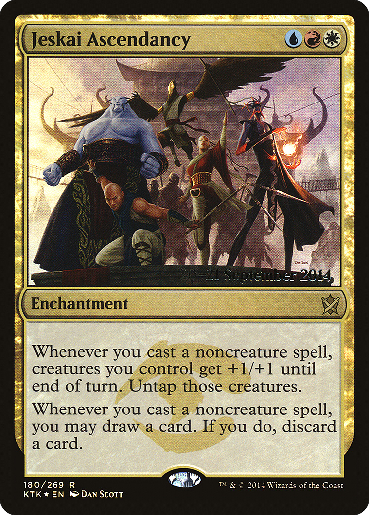 Image of Jeskai Ascendancy (PRE-180) - Khans of Tarkir Promos Foil