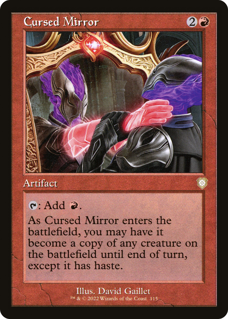 Image of Cursed Mirror (Retro Frame) (BRC-115) - The Brothers' War Commander