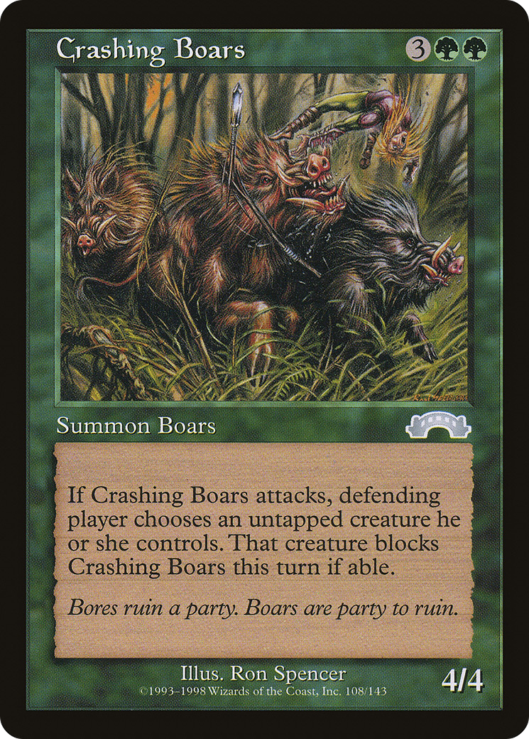 Image of Crashing Boars (EXO-108) - Exodus