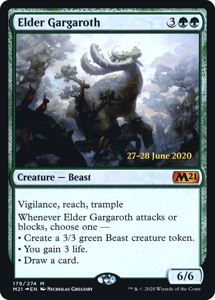 Image of Elder Gargaroth (PRE-179) - Core Set 2021 Promos Foil