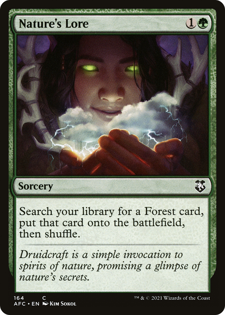 Image of Nature's Lore (AFC-164) - Forgotten Realms Commander