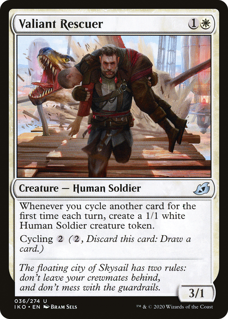 Image of Valiant Rescuer (IKO-036) - Ikoria: Lair of Behemoths Foil