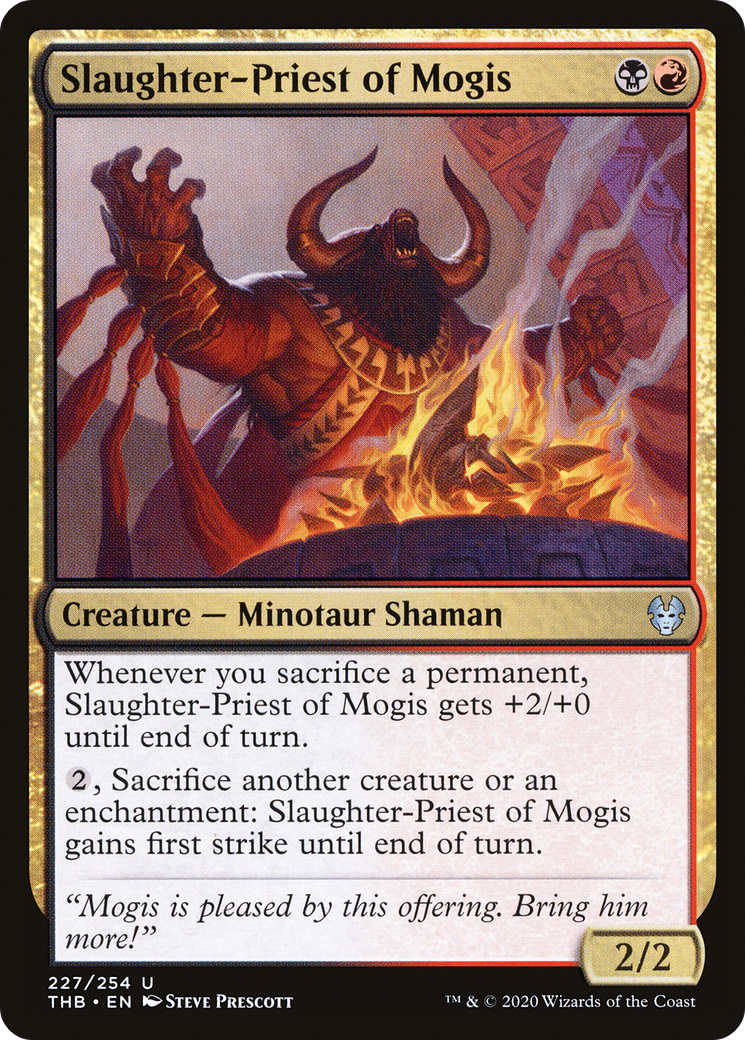 Image of Slaughter-Priest of Mogis (THB-227) - Theros Beyond Death Foil