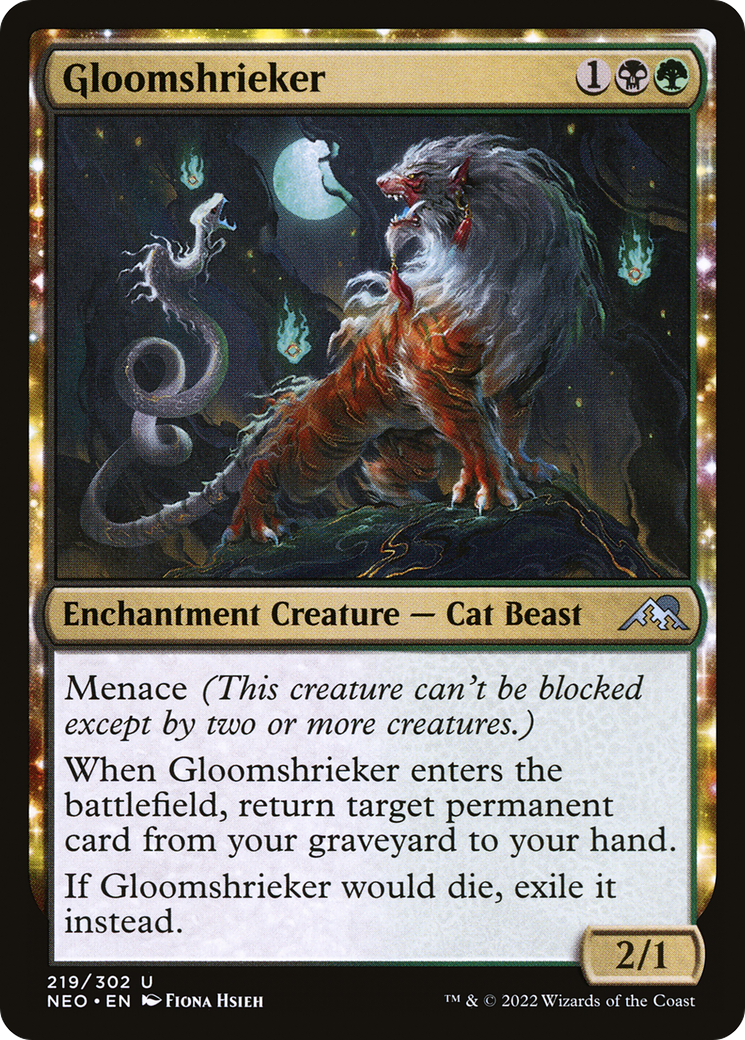 Image of Gloomshrieker (NEO-219) - Kamigawa: Neon Dynasty: (enchantment)