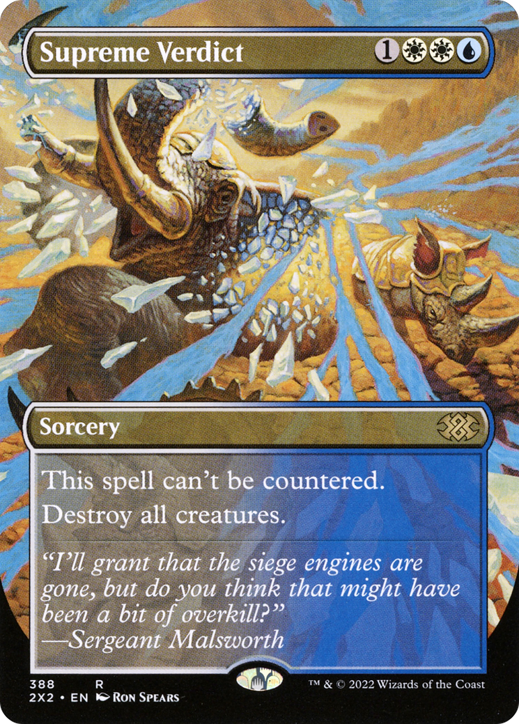 Image of Supreme Verdict (Borderless) (2X2-388) - Double Masters 2022 (Borderless)
