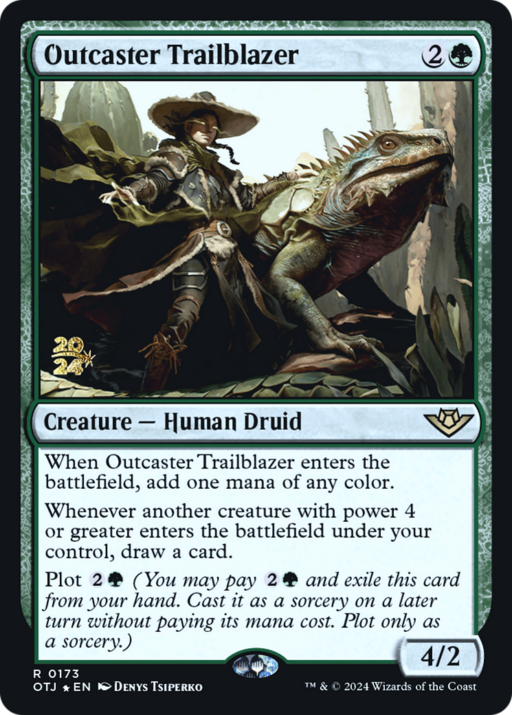 Image of Outcaster Trailblazer (PRE-173) - Outlaws of Thunder Junction Promos Foil