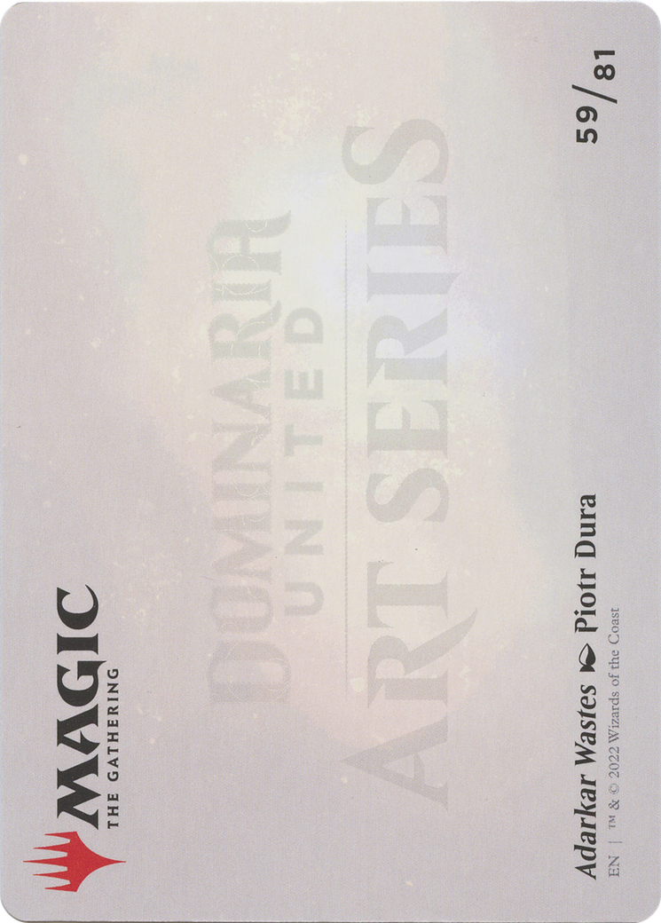 Image of Adarkar Wastes // Adarkar Wastes (ADMU-059) - Dominaria United Art Series (Borderless)