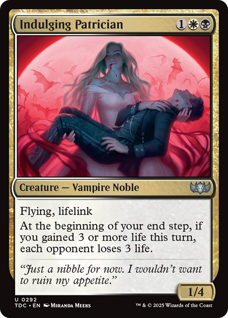 Image of Indulging Patrician (TDC-292) - Commander: Tarkir: Dragonstorm