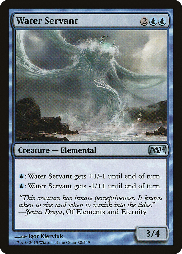Image of Water Servant (M14-080) - Magic 2014 Foil