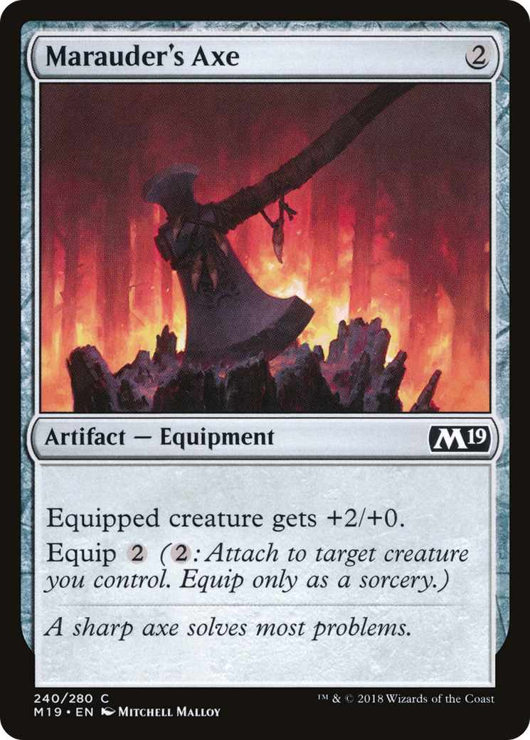 Image of Marauder's Axe (M19-240) - Core Set 2019 Foil