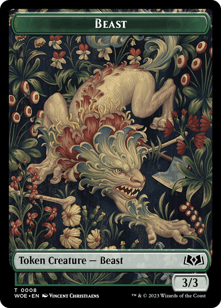 Image of Beast (TWOE-008) - Wilds of Eldraine Tokens