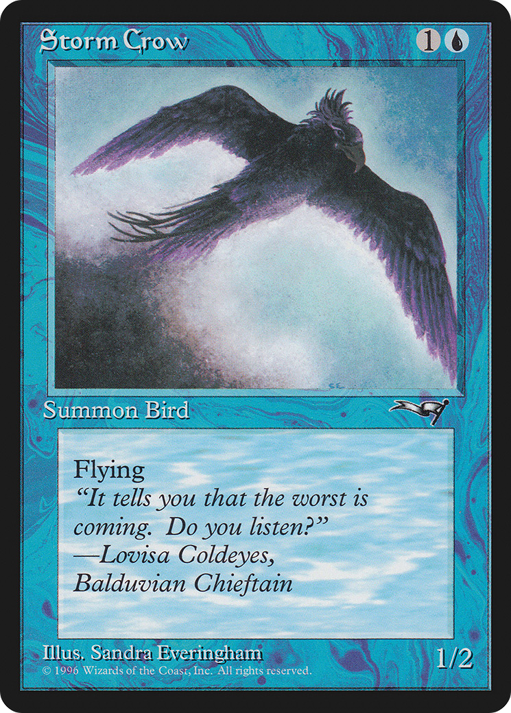 Image of Storm Crow (Flying Right) (ALL-055) - Alliances