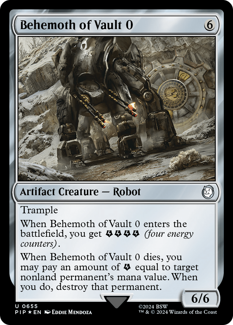 Image of Behemoth of Vault 0 (Surge Foil) (PIP-655) - Fallout Foil