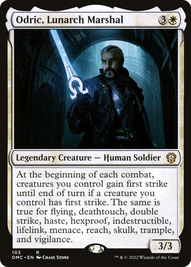 Image of Odric, Lunarch Marshal (DMC-103) - Dominaria United Commander