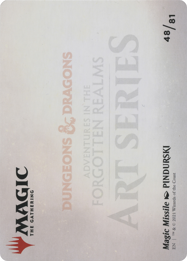 Image of Magic Missile // Magic Missile (AAFR-048) - Adventures in the Forgotten Realms Art Series (Borderless) Foil