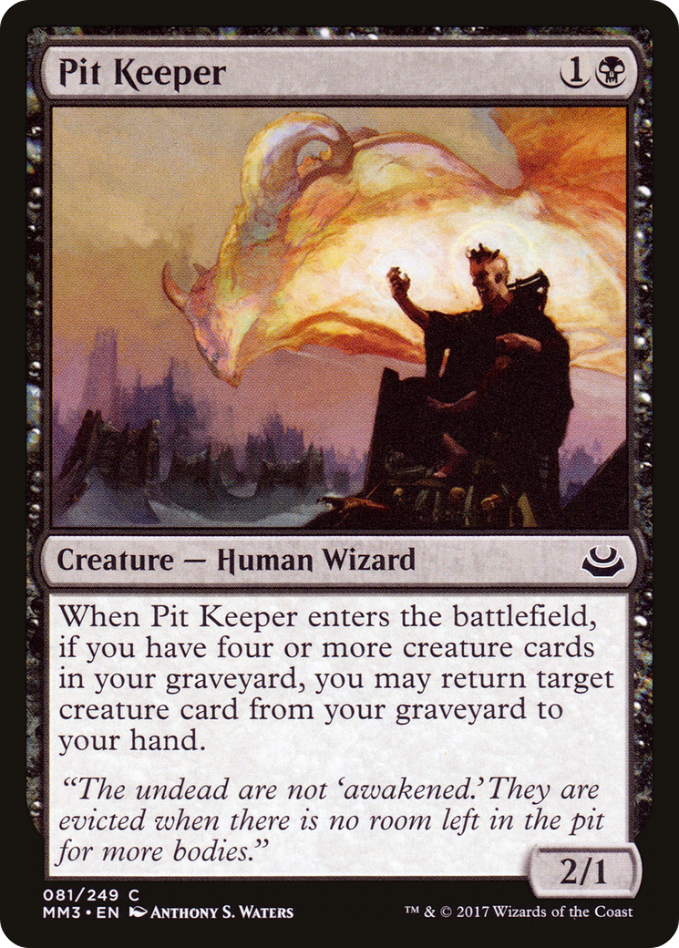 Image of Pit Keeper (MM3-081) - Modern Masters 2017 Foil