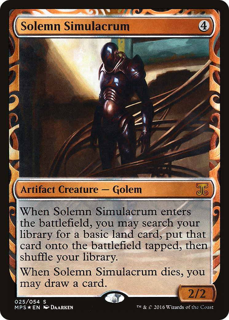 Image of Solemn Simulacrum (MPS-025) - Kaladesh Inventions Foil