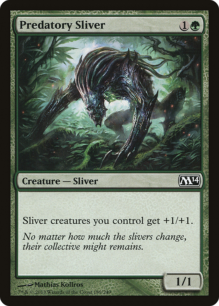 Image of Predatory Sliver (M14-189) - Magic 2014 Foil