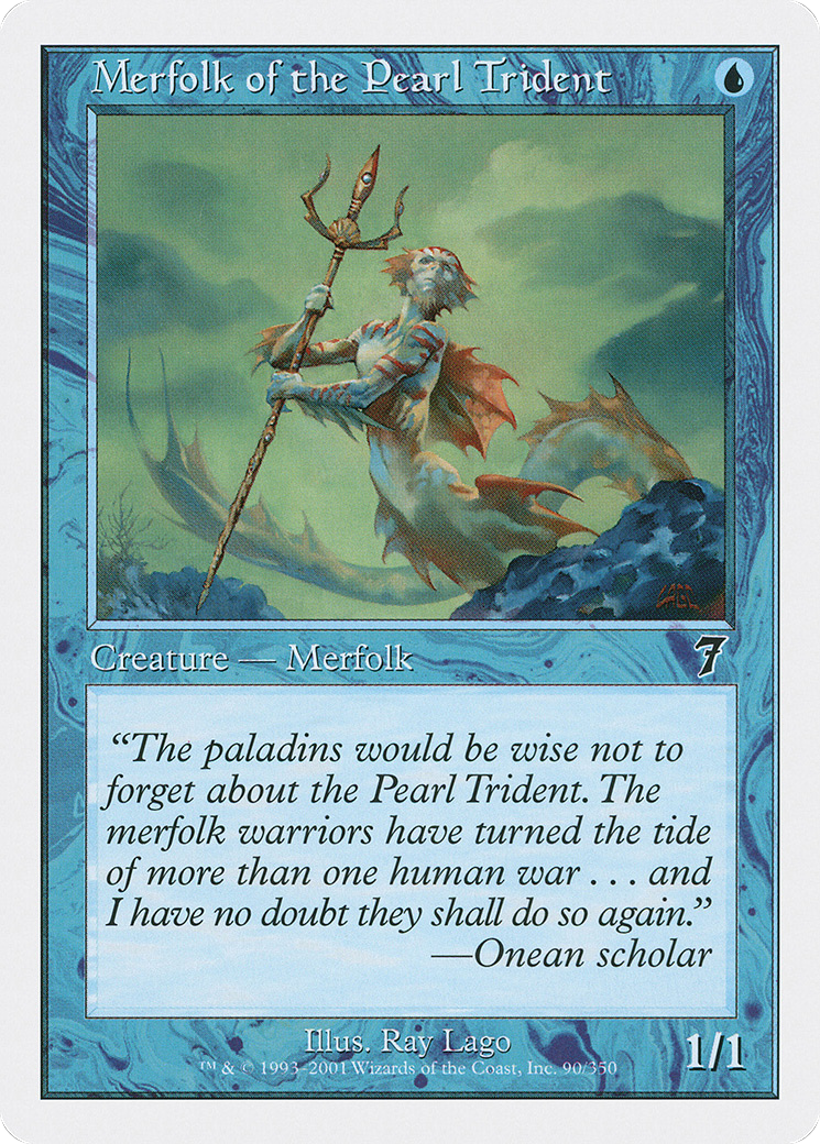 Image of Merfolk of the Pearl Trident (7ED-090) - 7th Edition