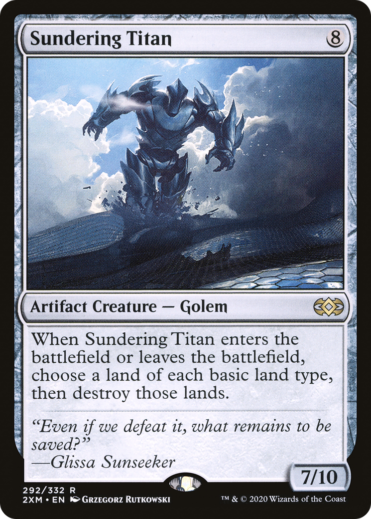 Image of Sundering Titan (2XM-292) - Double Masters Foil