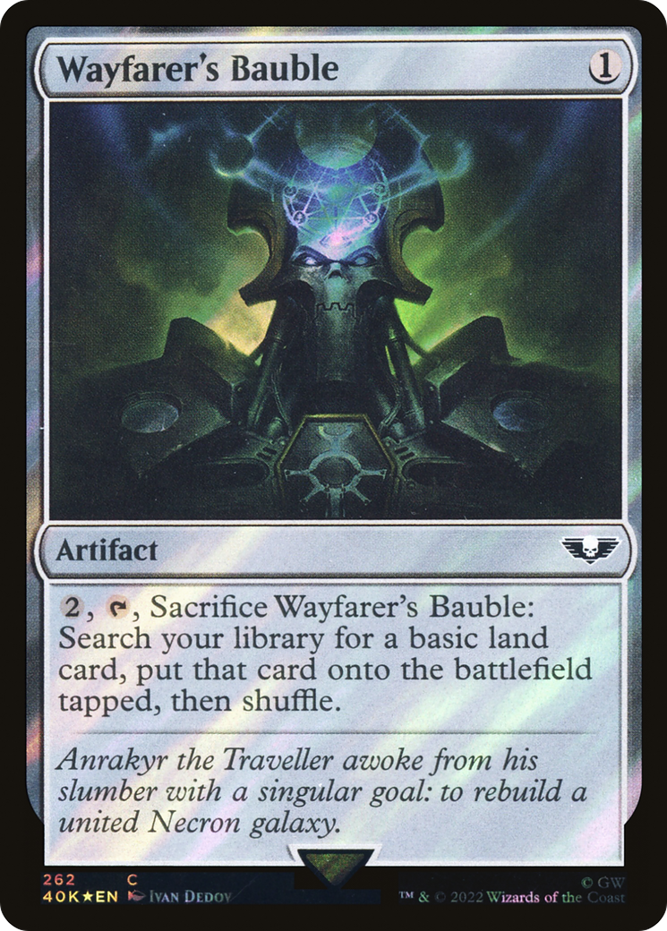 Image of Wayfarer's Bauble (262) (Surge Foil) (40K-262) - Warhammer 40,000 Commander Foil
