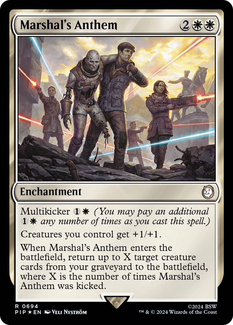 Image of Marshal's Anthem (Surge Foil) (PIP-694) - Fallout: (Extended Art) Foil