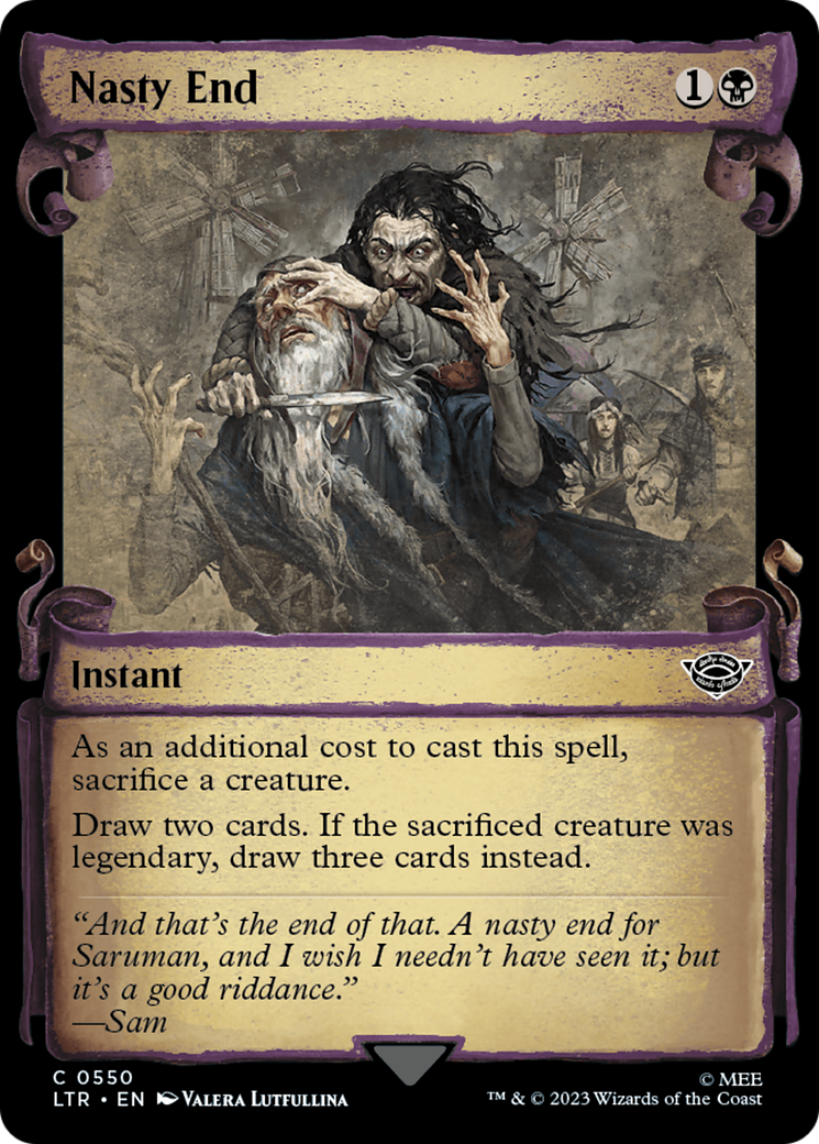 Image of Nasty End (Showcase Scrolls) (LTR-550) - The Lord of the Rings: Tales of Middle-earth: (Showcase)