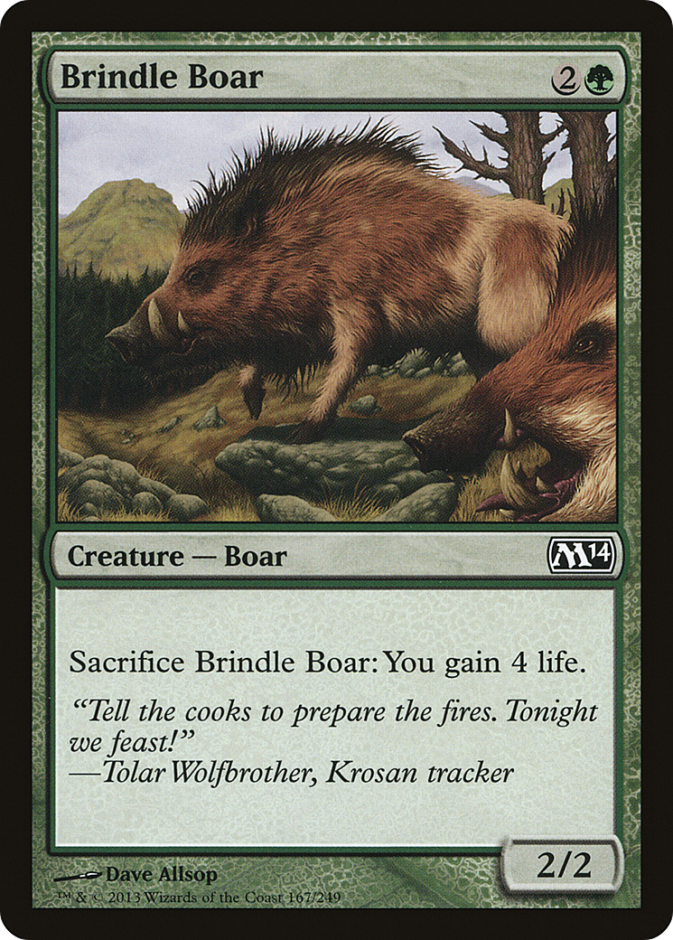 Image of Brindle Boar (M14-167) - Magic 2014 Foil