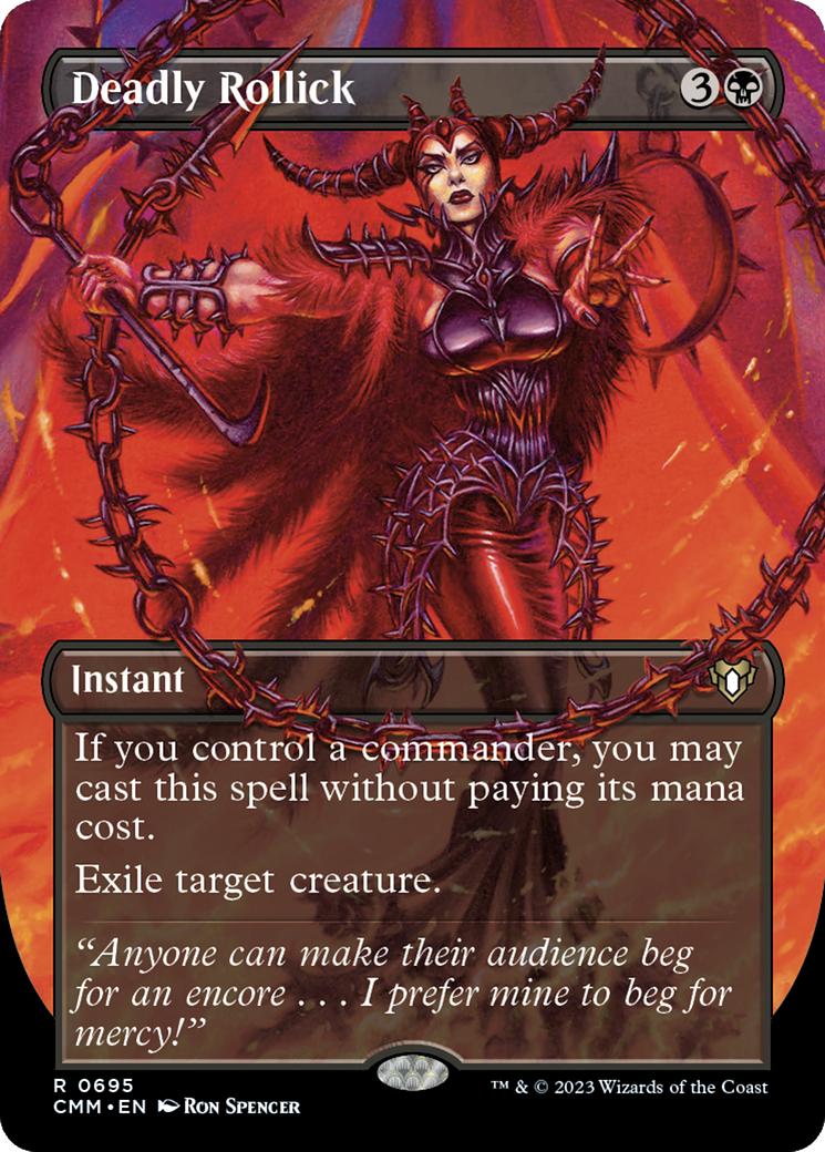 Image of Deadly Rollick (Borderless) (CMM-695) - Commander Masters (Borderless)