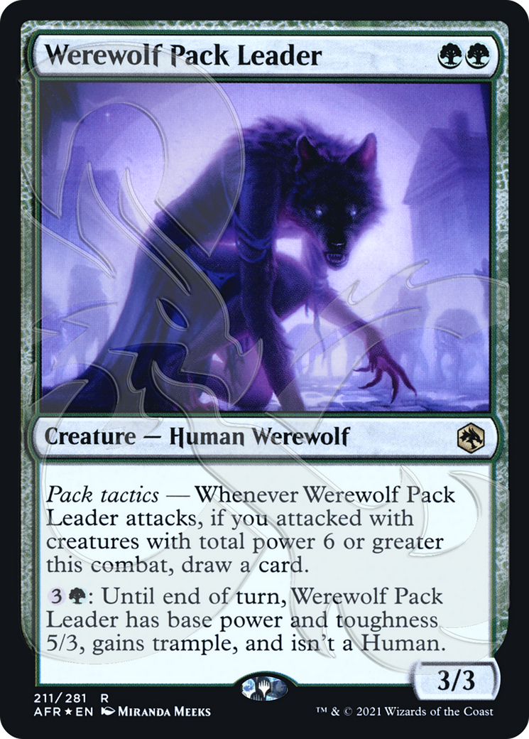 Image of Werewolf Pack Leader (AFR&-211) - Adventures in the Forgotten Realms Promos Foil