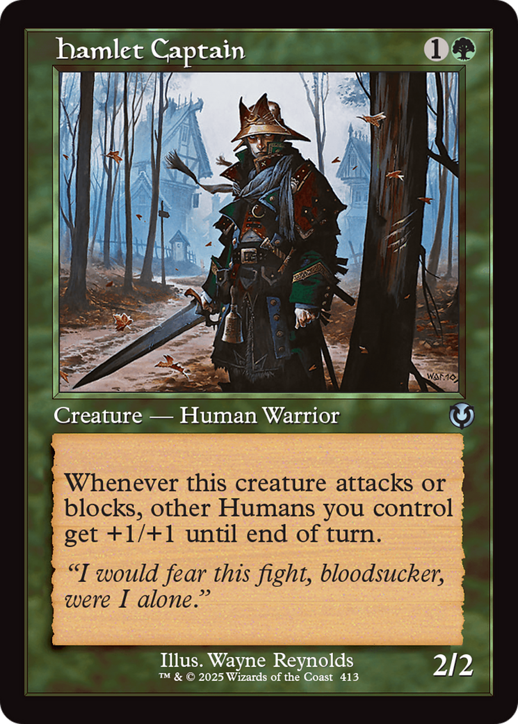 Image of Hamlet Captain (Retro Frame) (INR-413) - Innistrad Remastered Foil