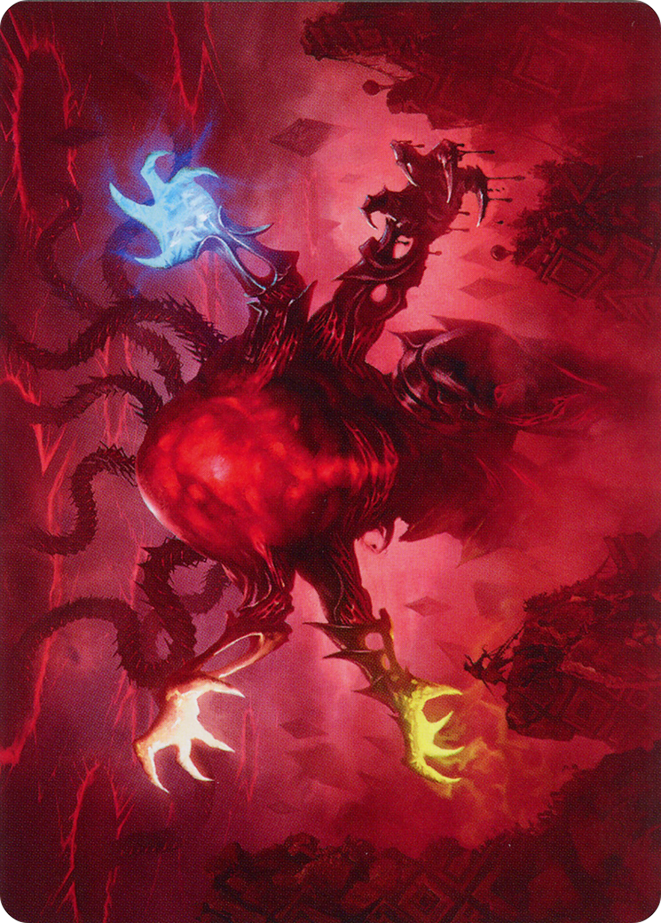 Image of Omnath, Locus of All // Omnath, Locus of All (AMOM-051) - March of the Machine Art Series (Borderless) Foil