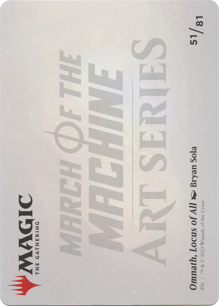 Image of Omnath, Locus of All // Omnath, Locus of All (AMOM-051) - March of the Machine Art Series (Borderless)