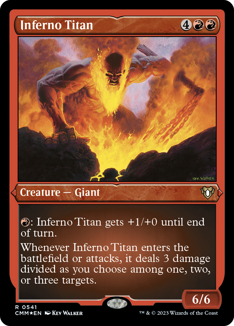 Image of Inferno Titan (CMM-541) - Commander Masters Etched Foil