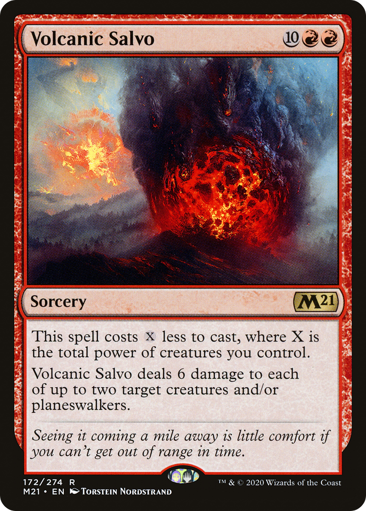 Image of Volcanic Salvo (M21-172) - Core Set 2021