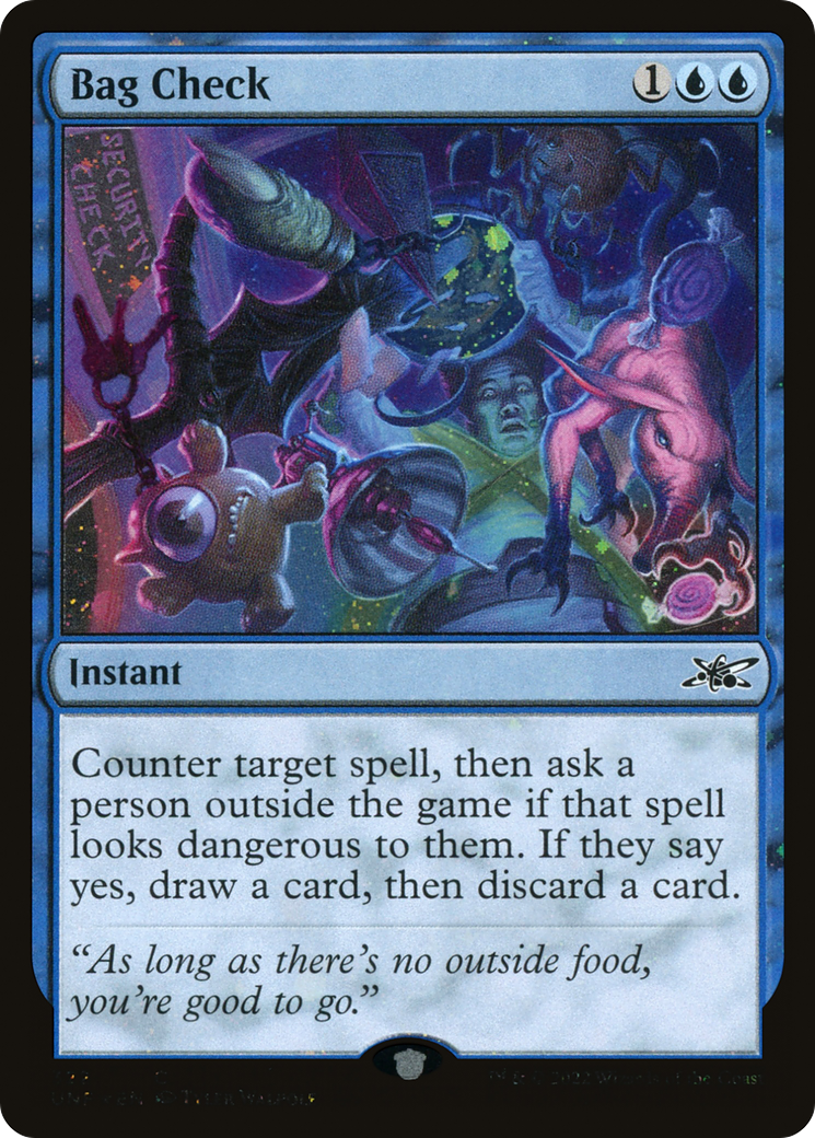 Image of Bag Check (Galaxy Foil) (UNF-322) - Unfinity Foil
