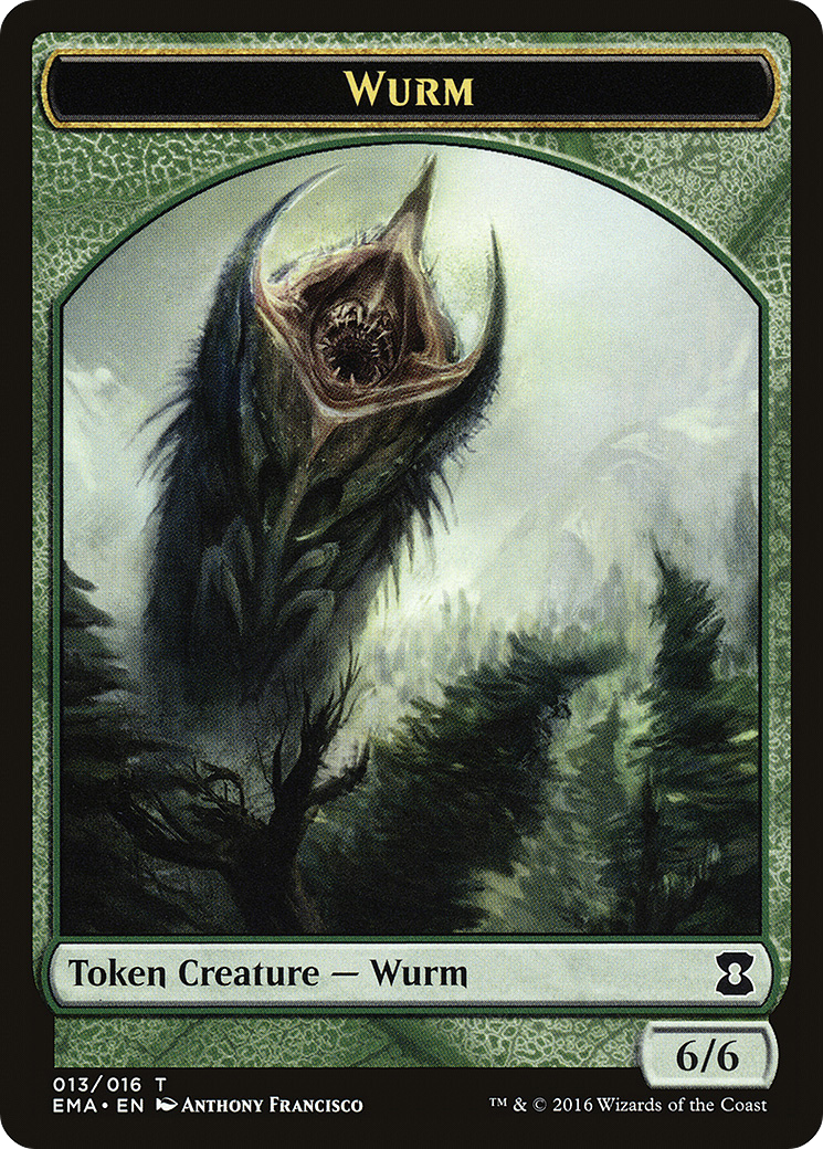 Image of Wurm Token (EMA-013) - Eternal Masters Tokens